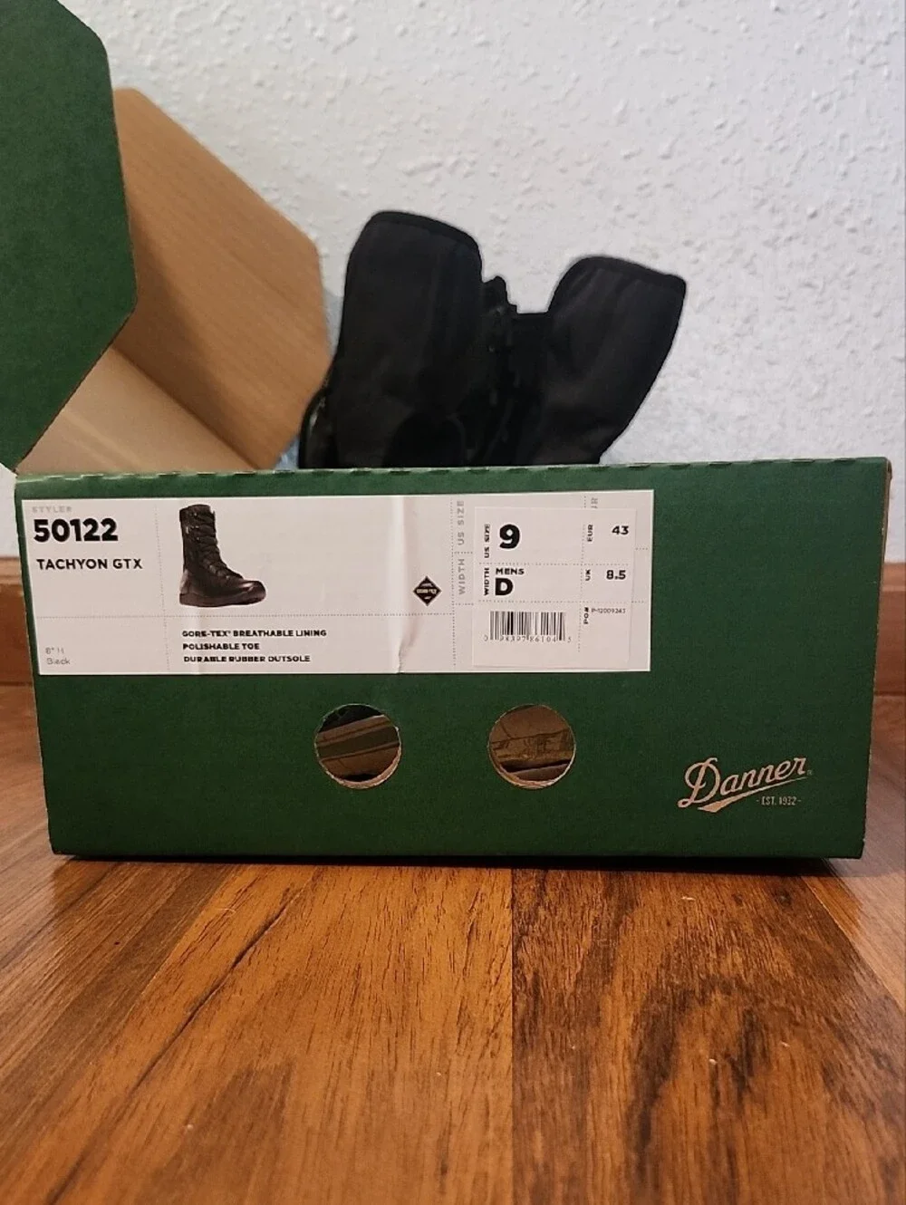 Danner Men's Size 9 Black GORE-TEX Waterproof Tactical Leather Boots